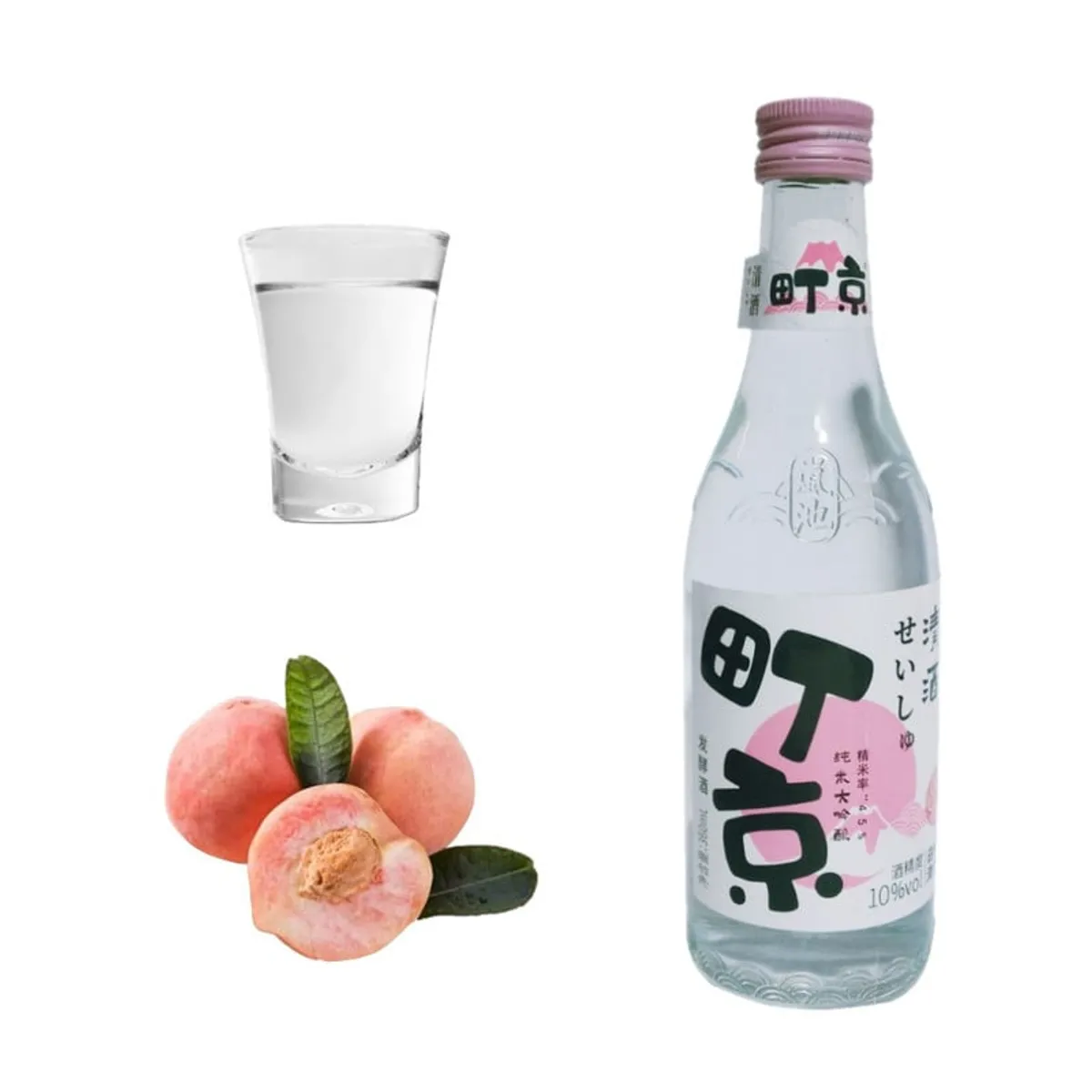 GENERICO - Sake de Arroz Sabor Durazno 360ml Ding Jing