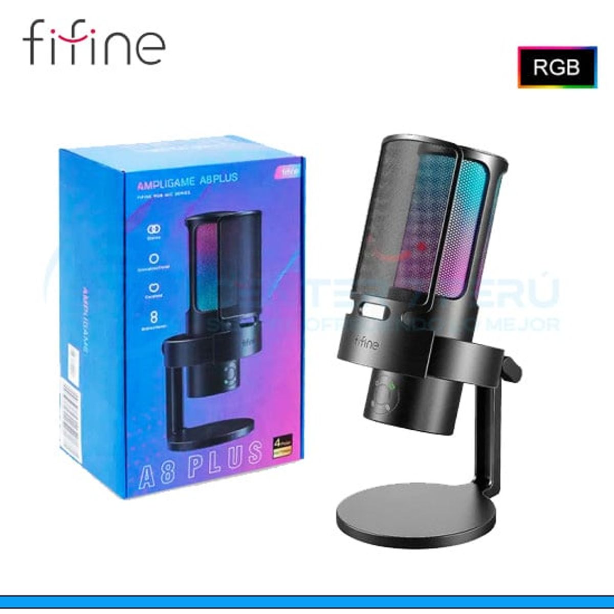 FIFINE - Micrófono Fifine A8 PLUS BLACK