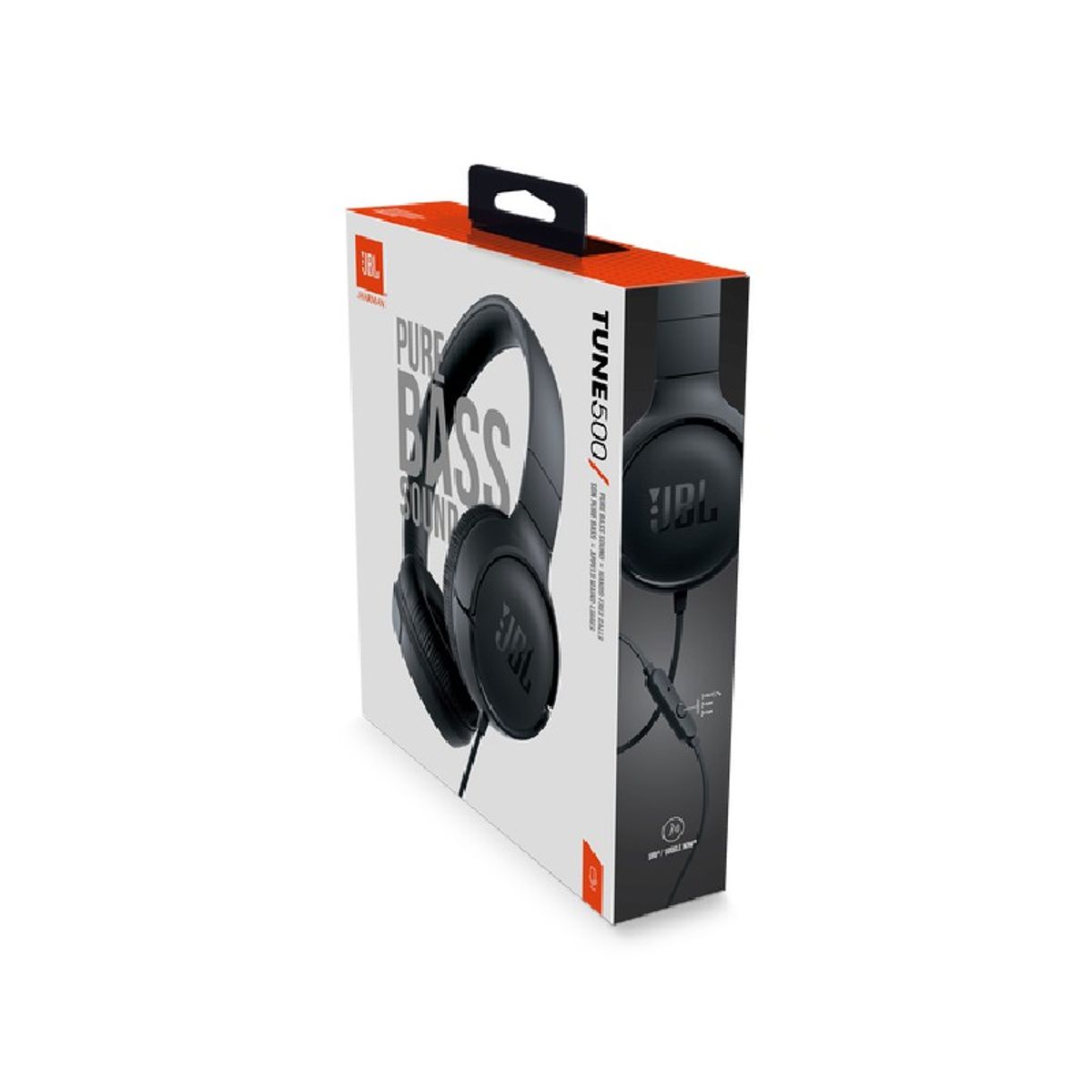 JBL - JBL TUNE 500 PURE BASS SOUND - NEGRO