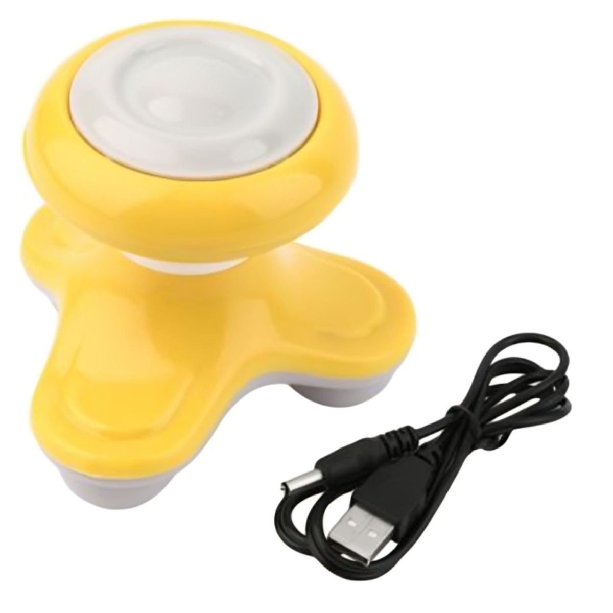 GENERICO - Potente Masajeador Eléctrico Amarillo A Pilas Y Corriente