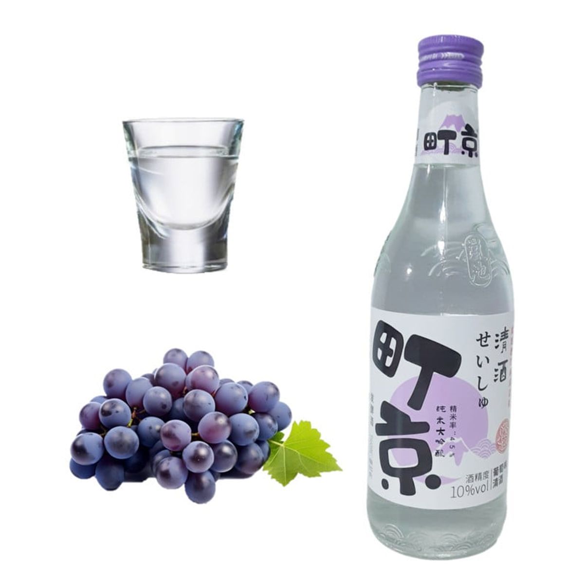 GENERICO - Sake de Arroz Sabor Uva 360ml Ding Jing