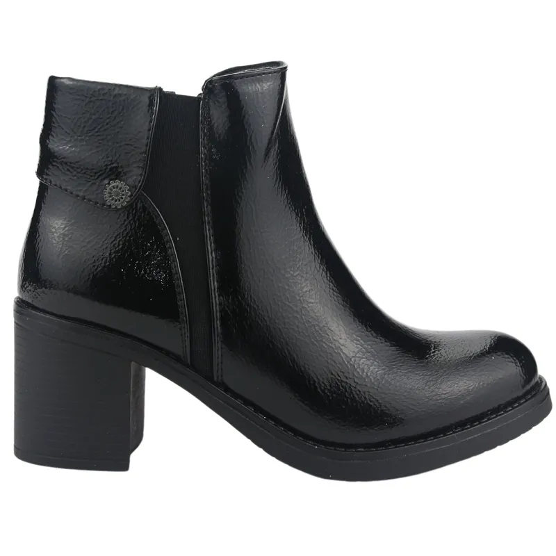 CHALADA - Botin Mujer Negro Casual Chalada Prata-3
