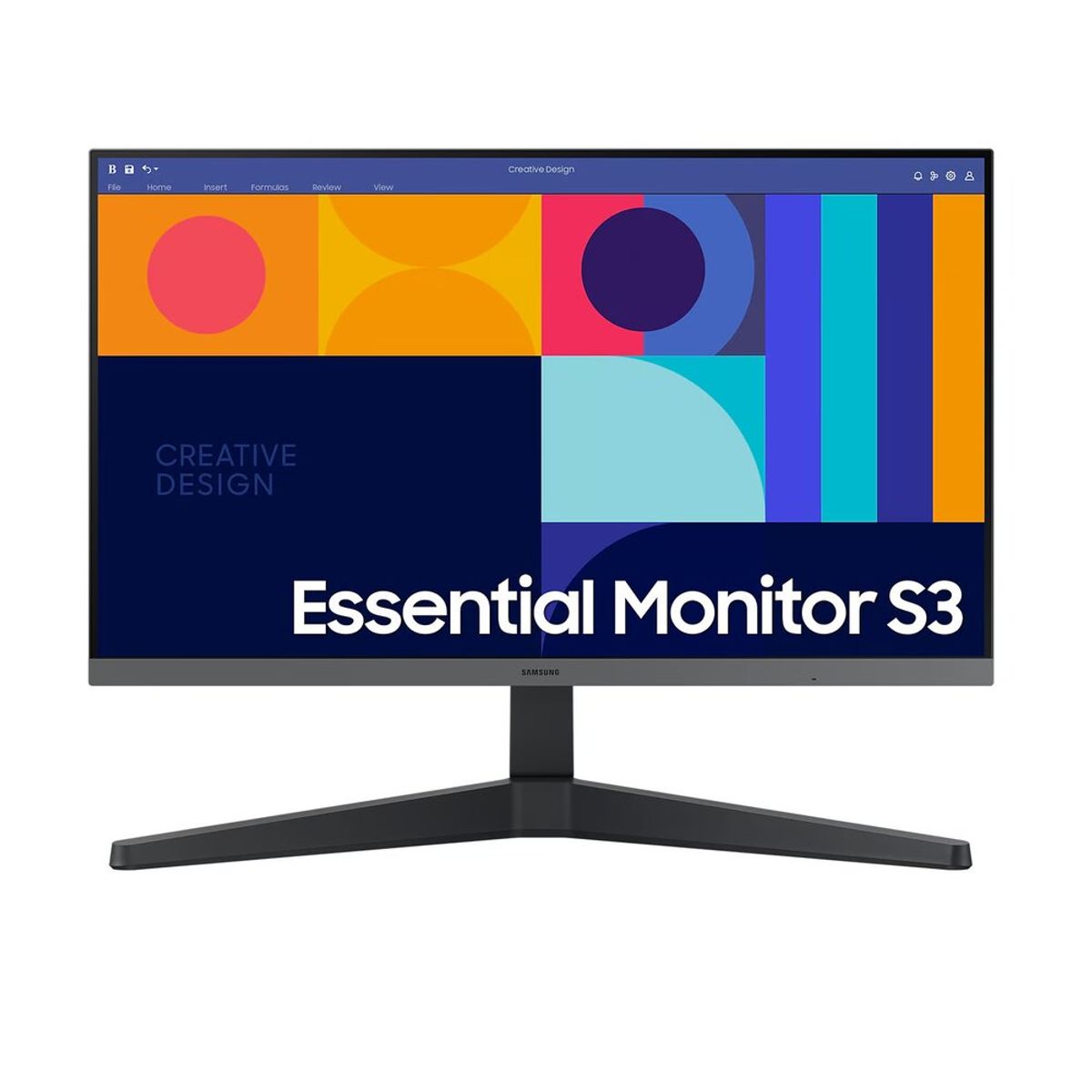 SAMSUNG - MONITOR SAMSUNG FHD ESSENTIAL S3 PLANO IPS 24 100HZ LS24C330GALXPE