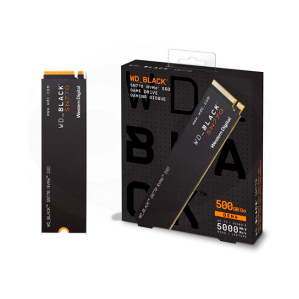 WESTERN DIGITAL - SSD M2 WESTERN DIGITAL BLACK SN770 NVME 500GB 2280 PN WDS500G3X0E