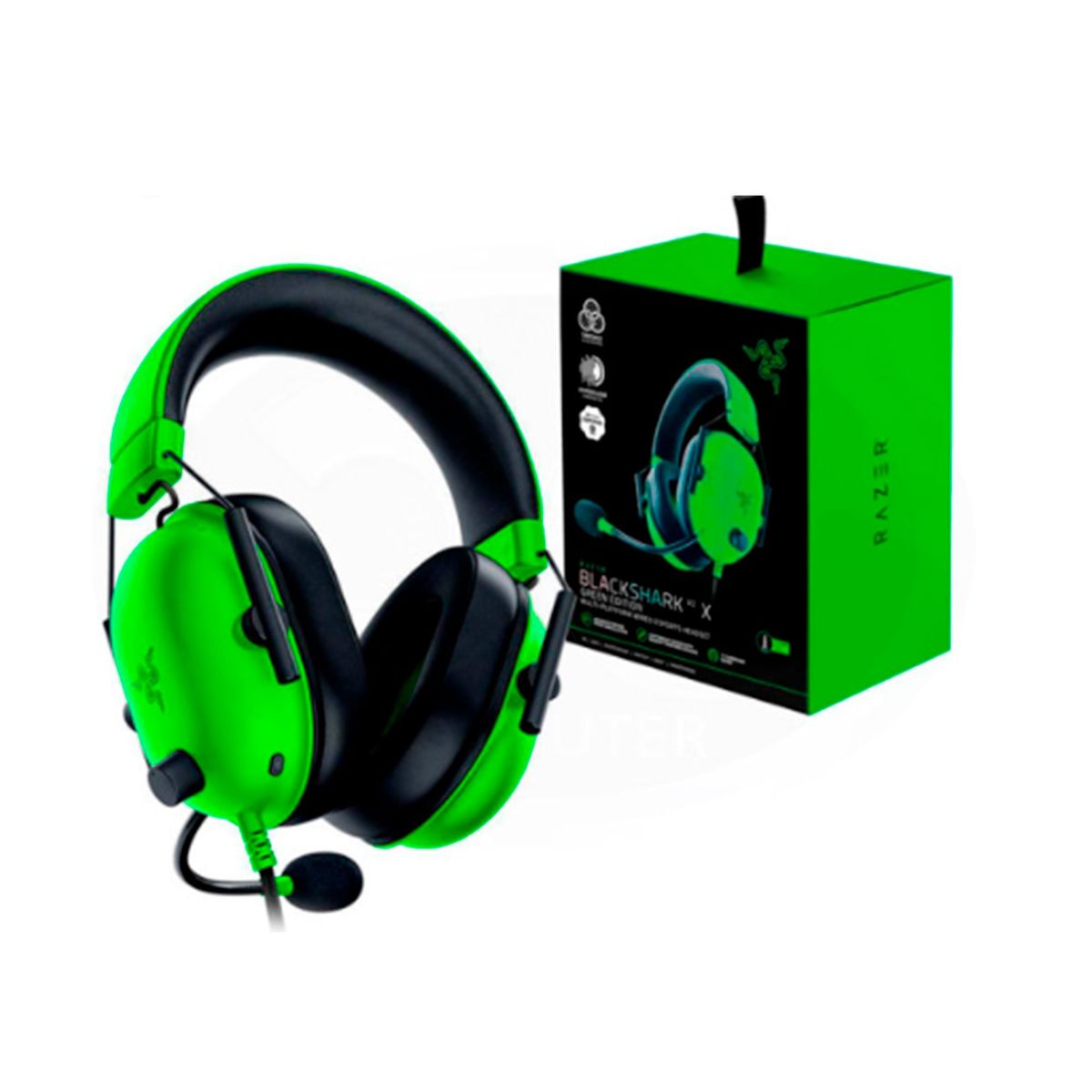 RAZER - AUDIFONO RAZER BLACKSHARK V2 X 50MM VERDE PN RZ04-03240600-R3U1