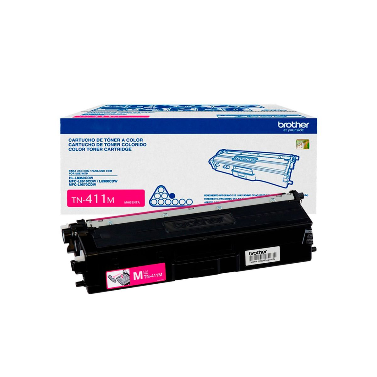 BROTHER - TONER BROTHER TN-411M, MAGENTA, 1800 PAG, MFCL8900CDW P/N: TN-411M
