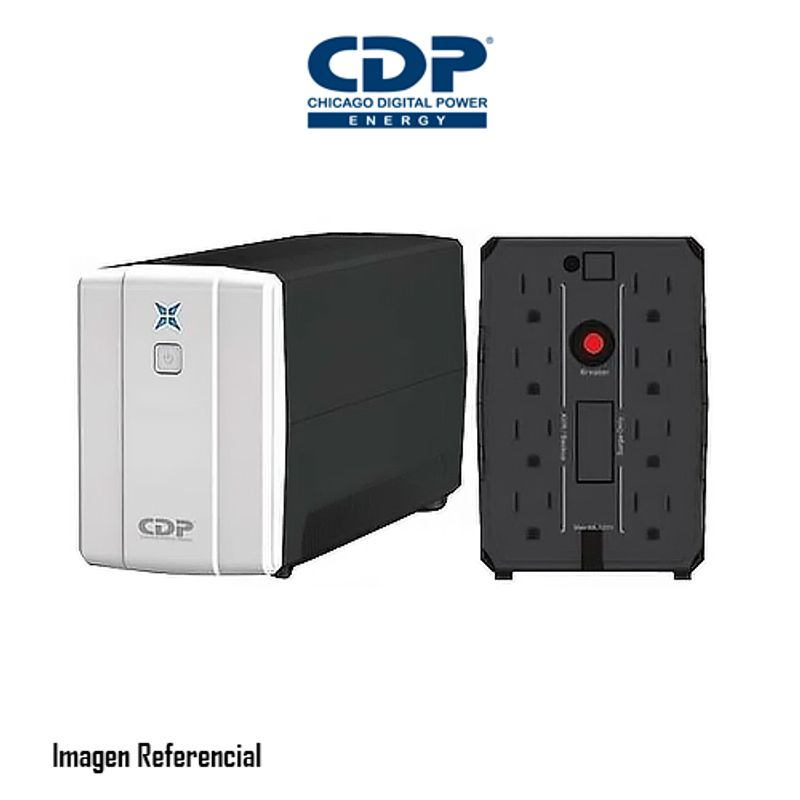 CDP - UPS CDP R-UPR1008I 1000VA500W AUTONOMIA 40 MIN NEGRO PN R-UPR1008I