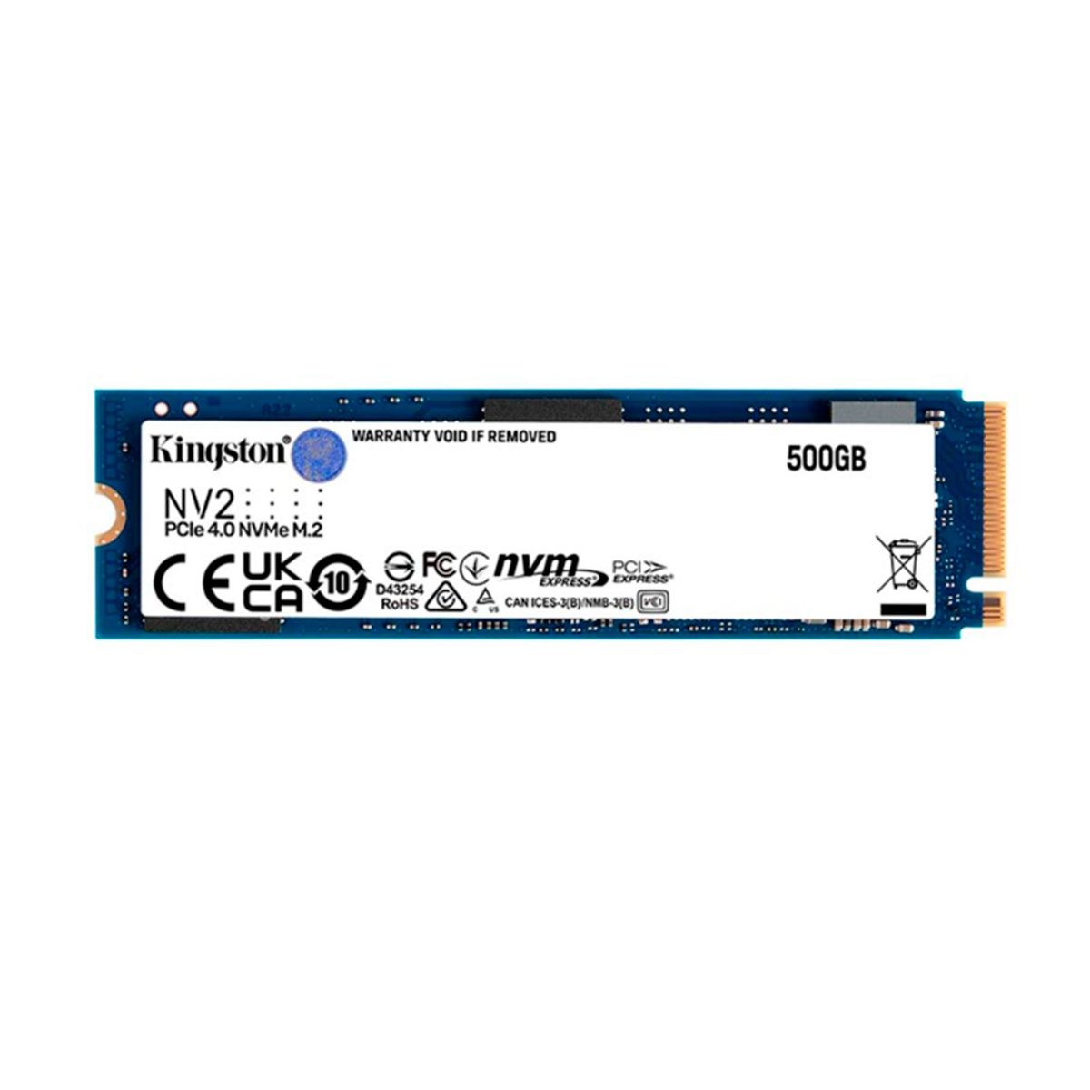 KINGSTON - SSD KINGSTON NV2 NVMe PCIe 40 500GB M2 2280 PN SNV2S500G