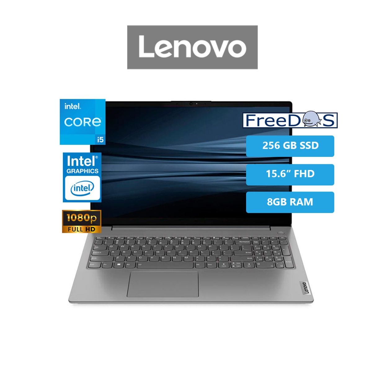 LENOVO - Laptop Lenovo V15 G4 IRU, 15.6 FHD TN Core i5-13420H 2.1  4.6GHz  8GB 256GB DDR4-3200MHz Freedos