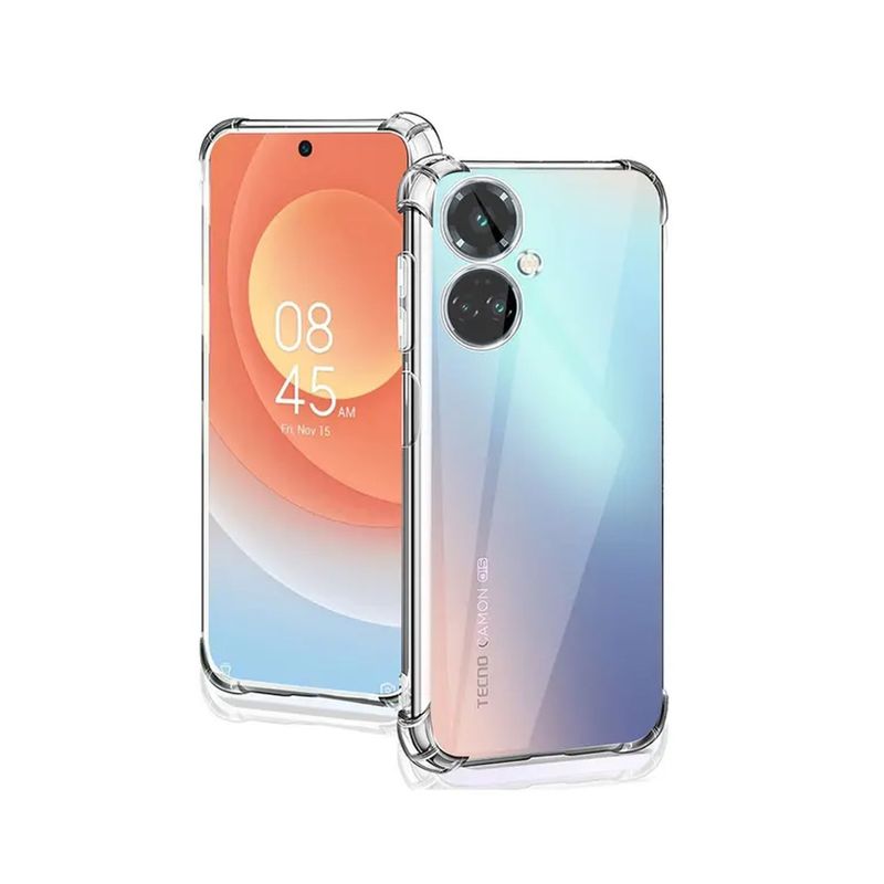 GENERICO - Funda Protector Case TECNO CAMON 19 PRO 4G - TRANSPARENTE ANTI IMPACTO