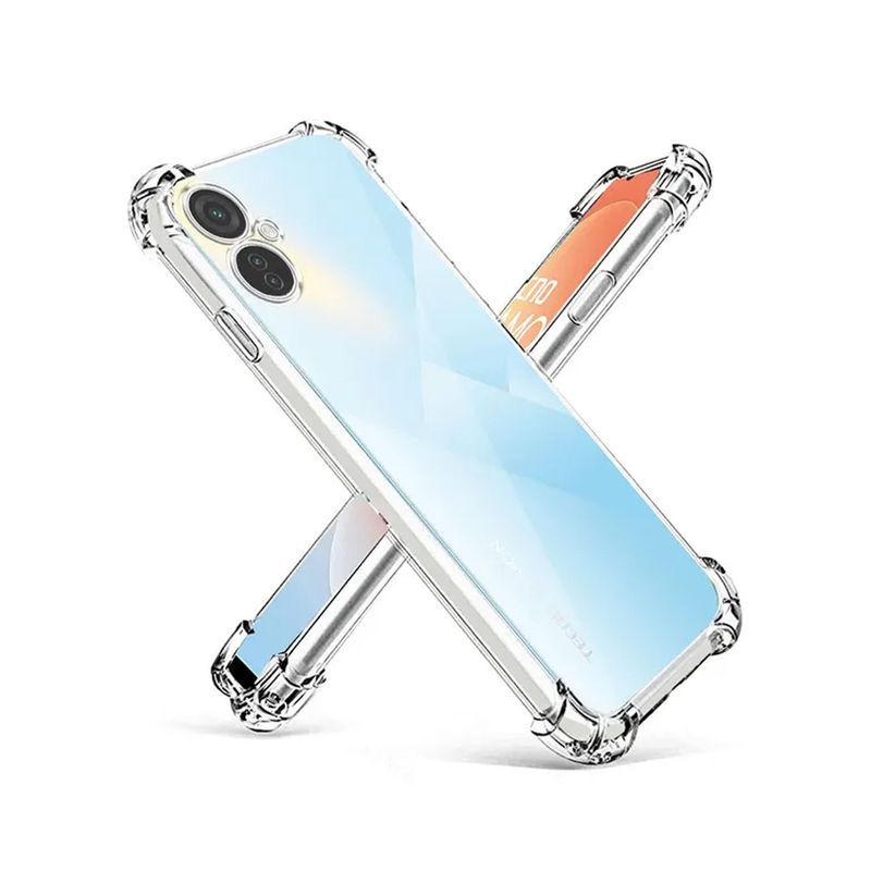 GENERICO - Funda Protector Case TECNO CAMON 19 NEO - TRANSPARENTE ANTI IMPACTO