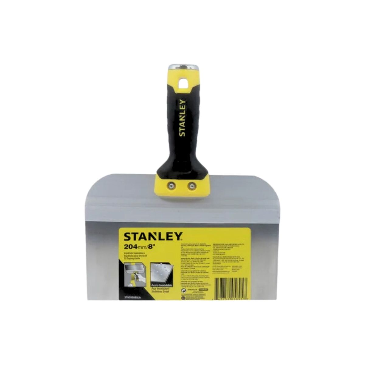 STANLEY - Espátula masillador para drywall y otros 8 pulgadas INOXIDABLE STANLEY
