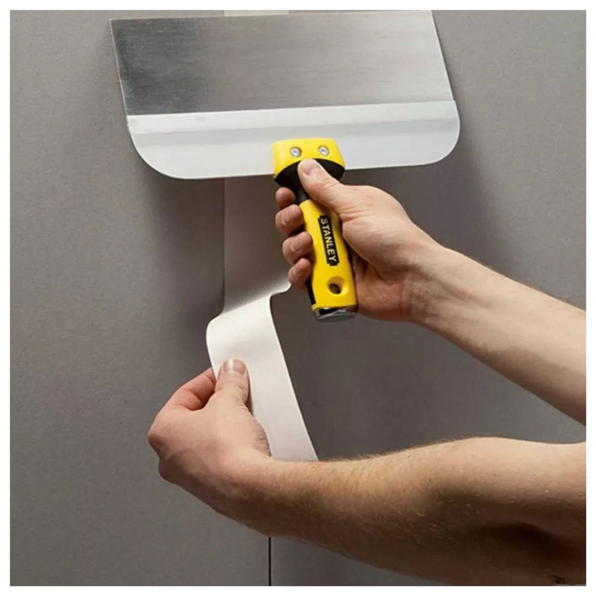 STANLEY - Espátula masillador para drywall y otros 8 pulgadas INOXIDABLE STANLEY