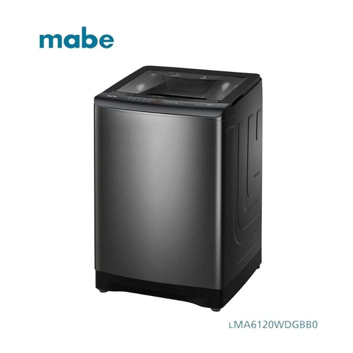 MABE - Lavadora Automática  16 Kg Diamond Gray Mabe - LMA6120WDGBB0