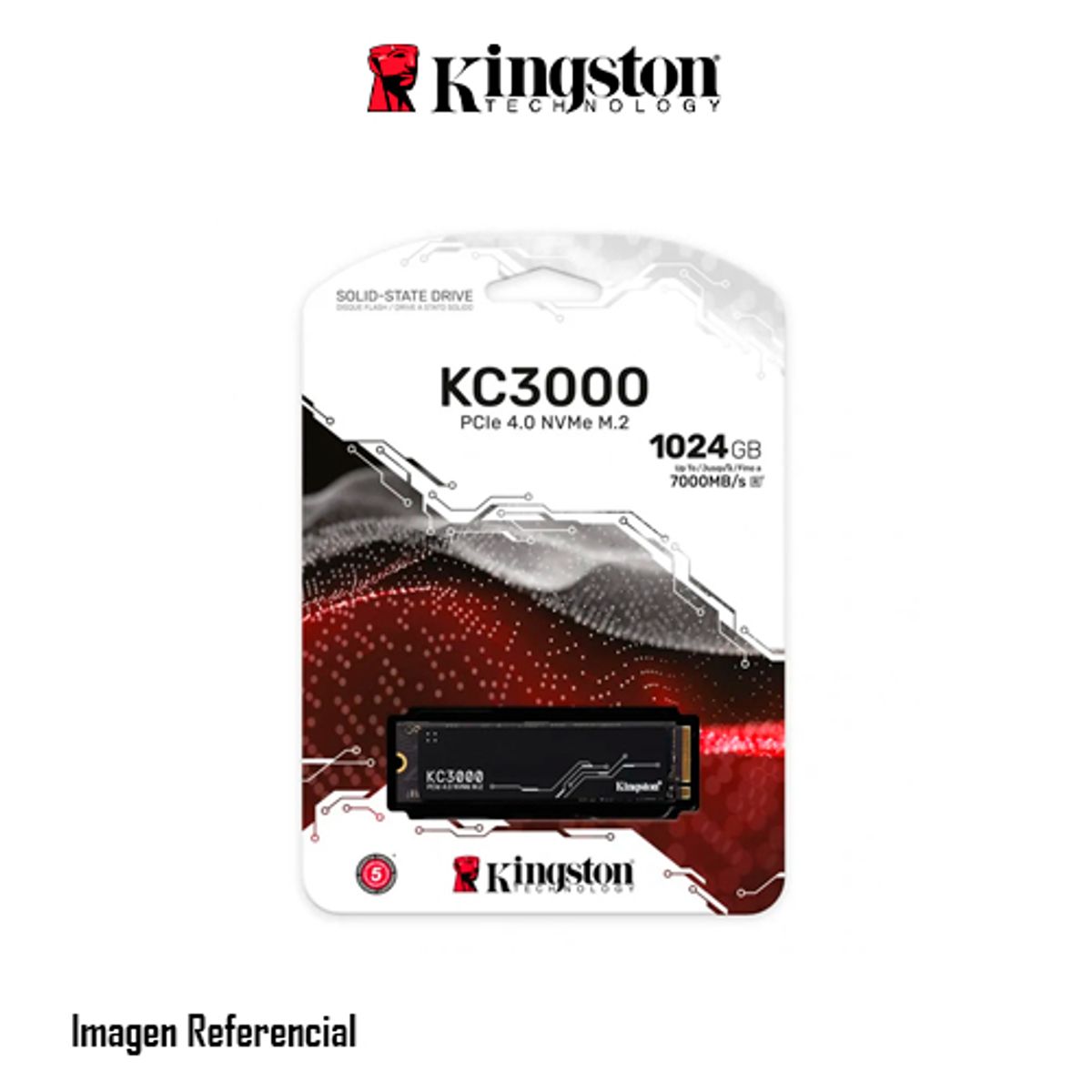 KINGSTON - SSD KINGSTON KC3000 1024GB M2 2280 PCIe GEN 40 PN SKC3000S1024G