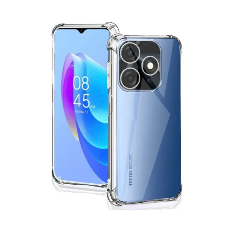 GENERICO - Funda Protector Case TECNO SPARK 10 - TRANSPARENTE ANTI IMPACTO