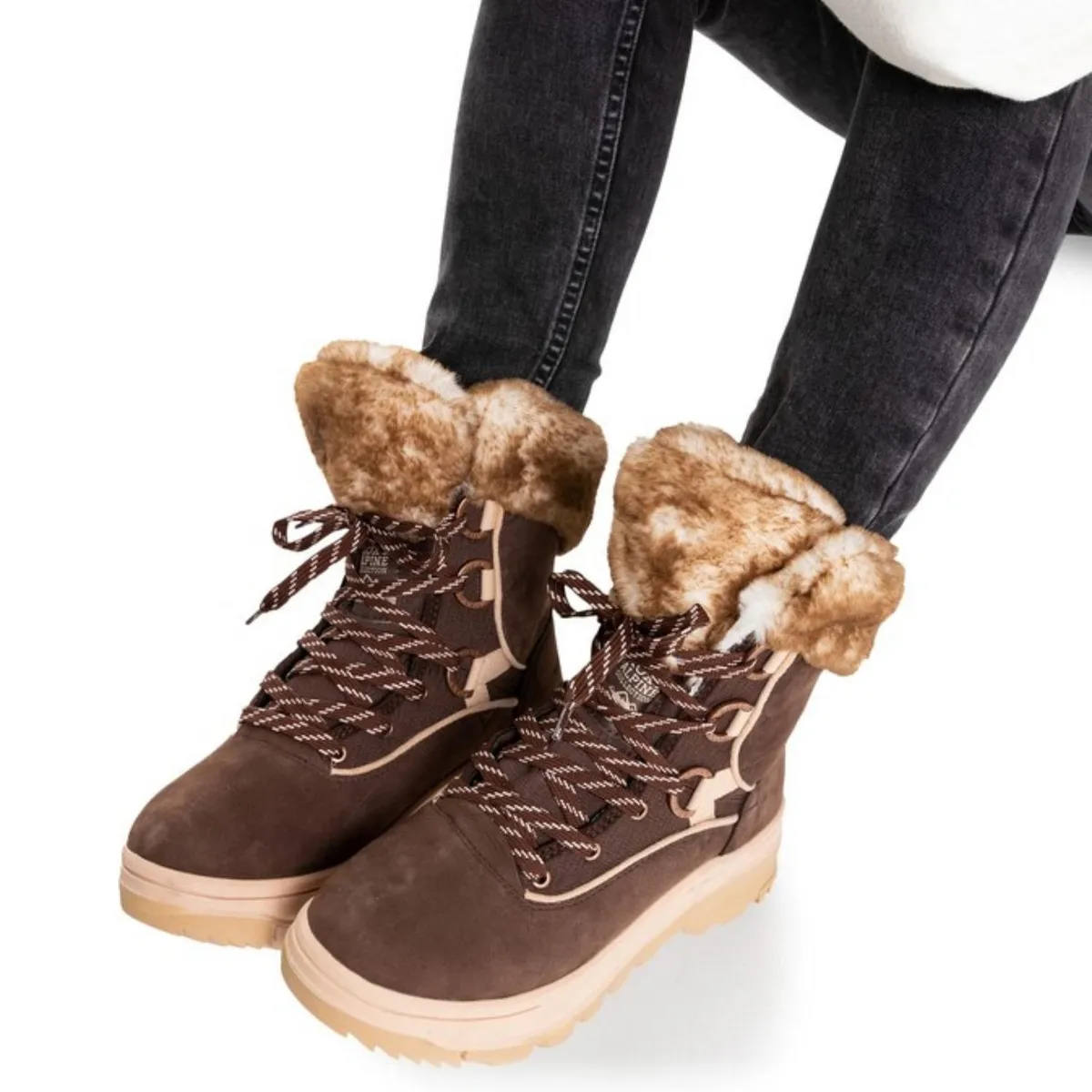 ROXY - Botas de cuero para la Nieve Roxy Yuma - Marron