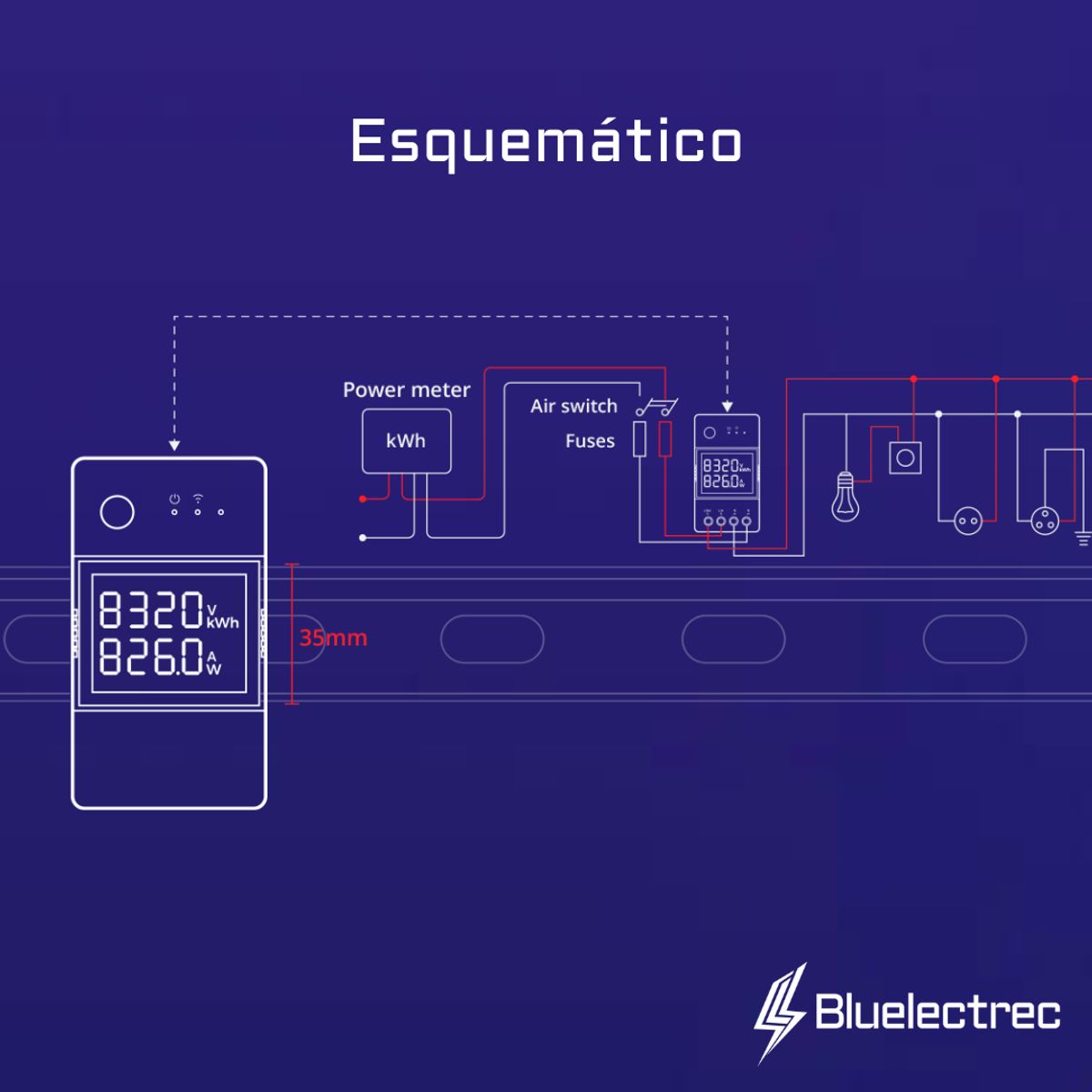 SONOFF - Medidor Energía WiFi - Pow Elite 20A  POWR320D SONOFF