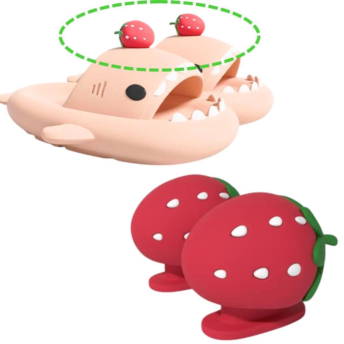 GENERICO - Sandalias Tiburon Aletas Modelo Fresa Accesorio