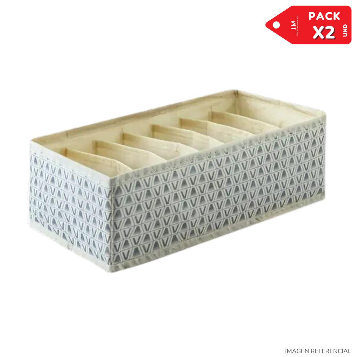 INSPIRA MARKET - Organizador multiusos de ropa polos plegable PACK X2