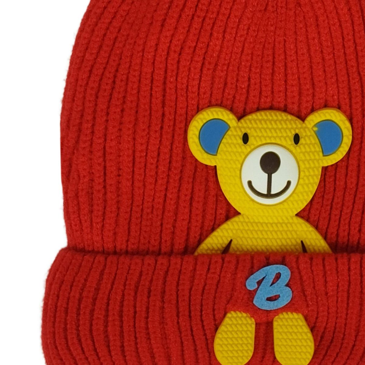 GENERICO - Gorro Bebé - Oso 3D - Rojo