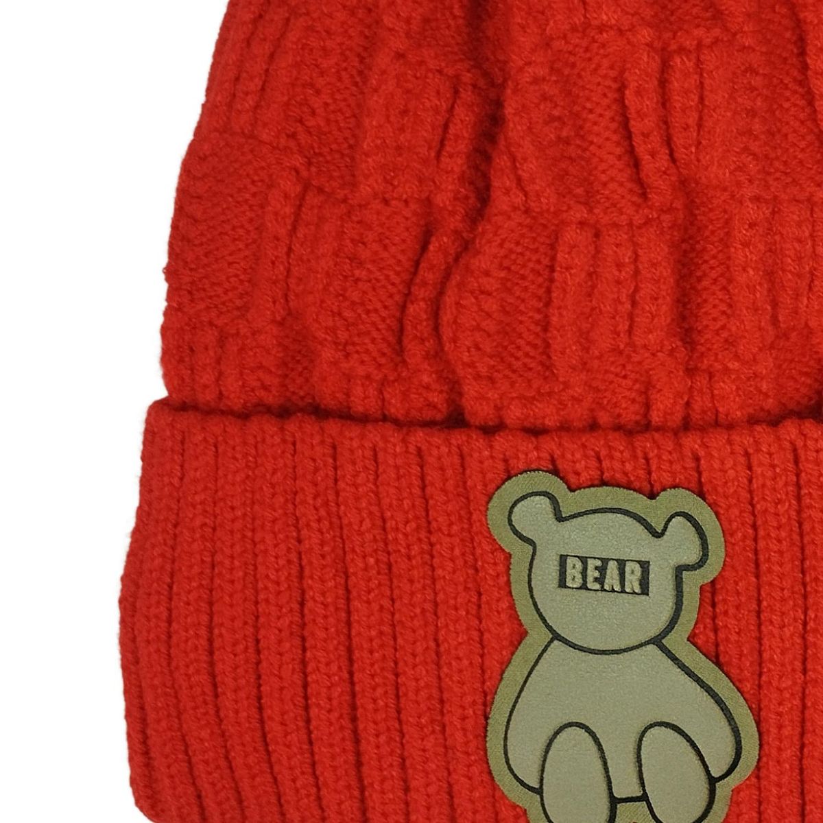 GENERICO - Gorro Bebé - Oso Bear - Rojo