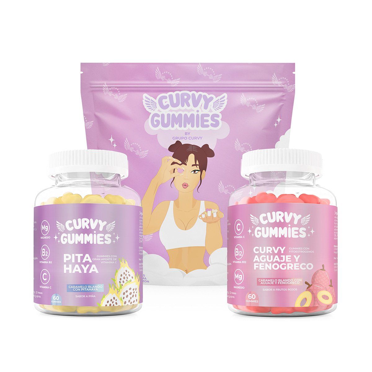 IMPORTADO MC - PACK CURVY - AGUAJE Y PITAHAYA