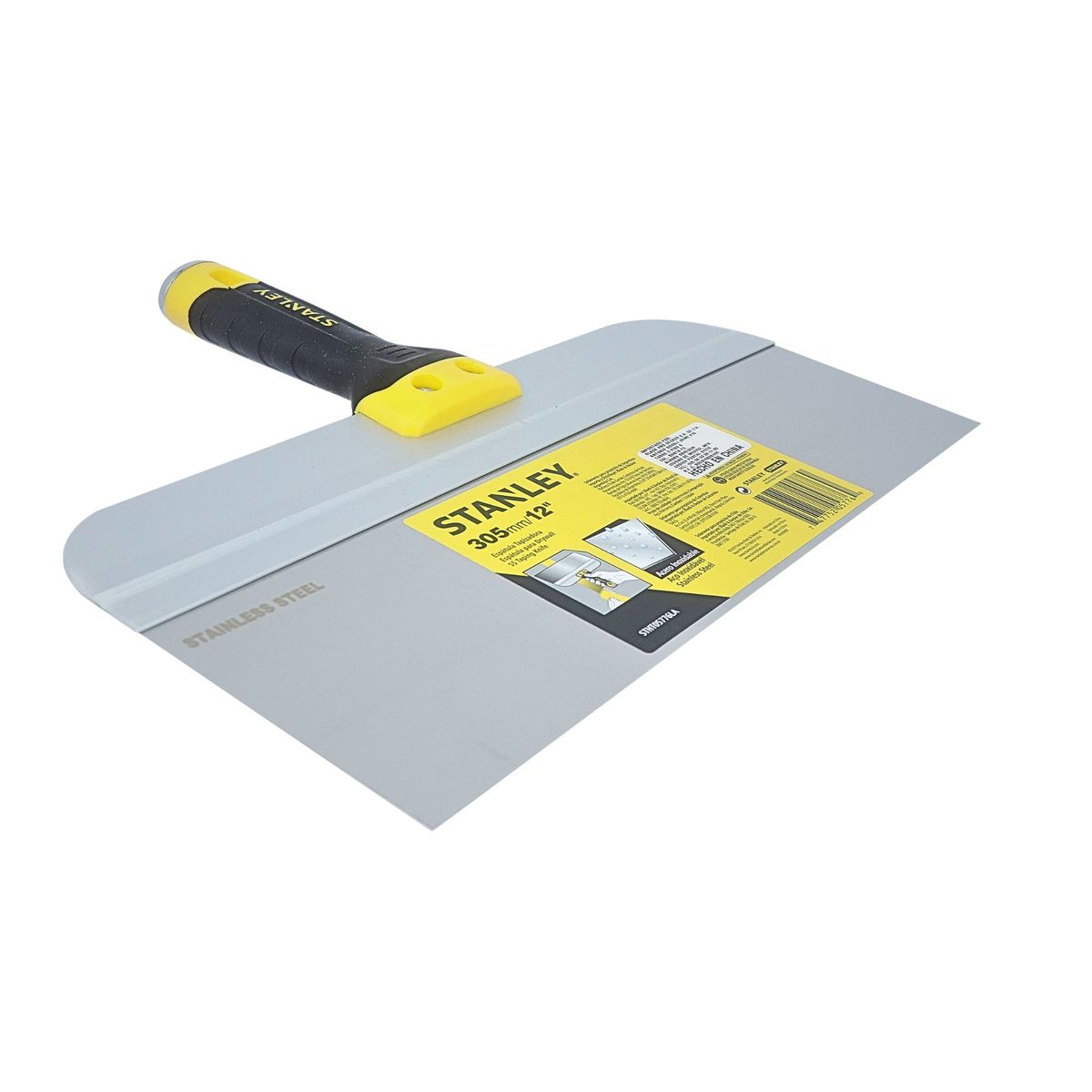 STANLEY - Espátula masillador para drywall y12 pulgadas INOXIDABLE STANLEY