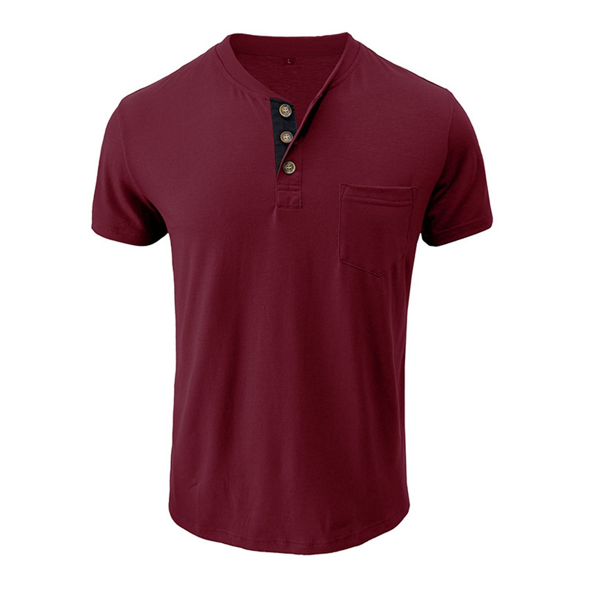 BLWOENS - Camiseta de manga corta de verano para hombres - Rojo