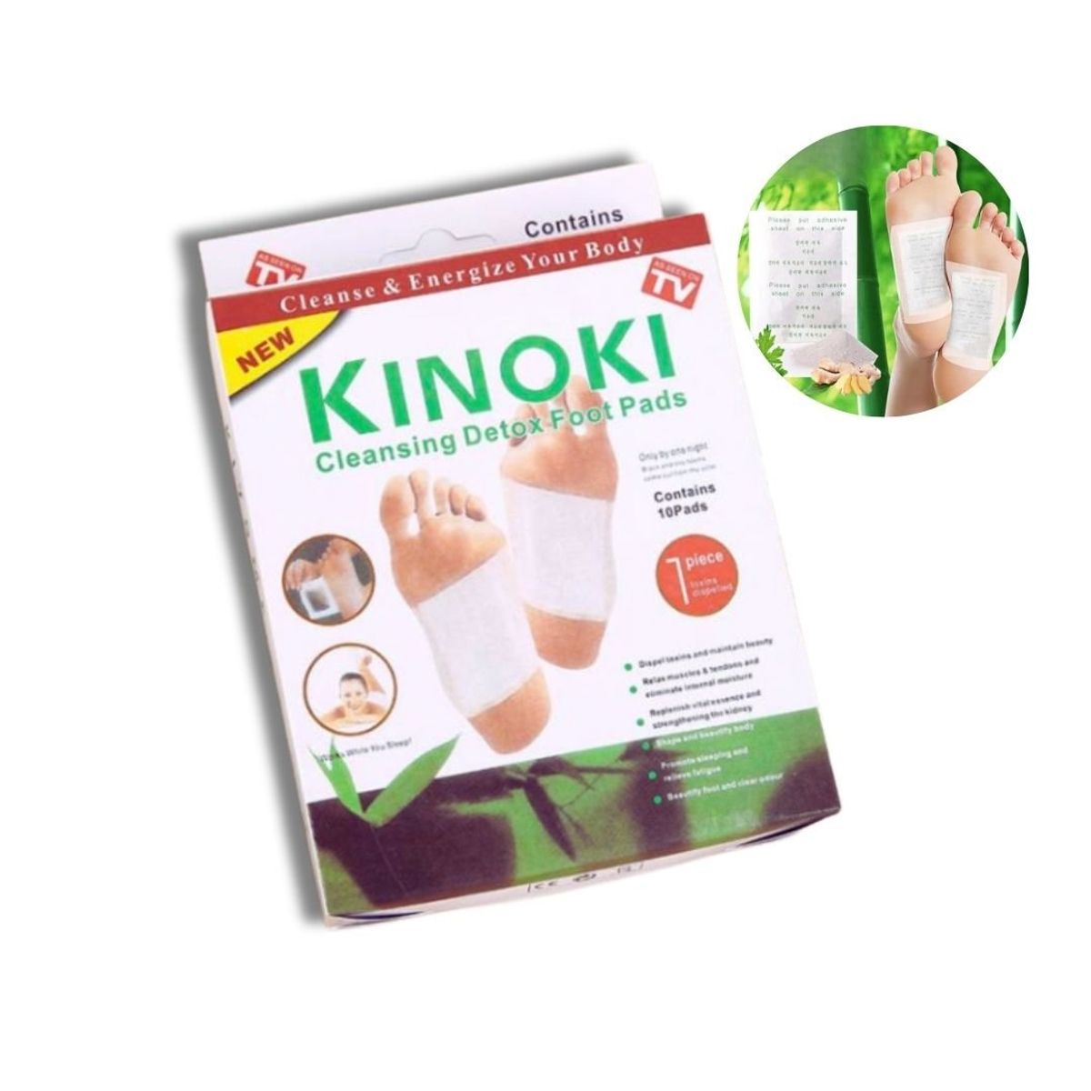 IMPORTADO MC - Kinoki Parches De Desintoxicación Para Pies