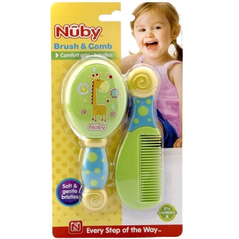 NUBY - Cepillo Peine Nuby verde