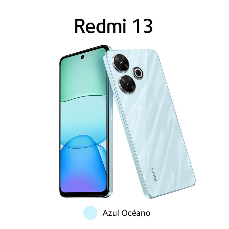 REDMI - REDMI 13 8GB RAM 256GB CÁMARA 108 MP COLOR AZUL OCEÁNO CON ESTUCHE DE REGALO