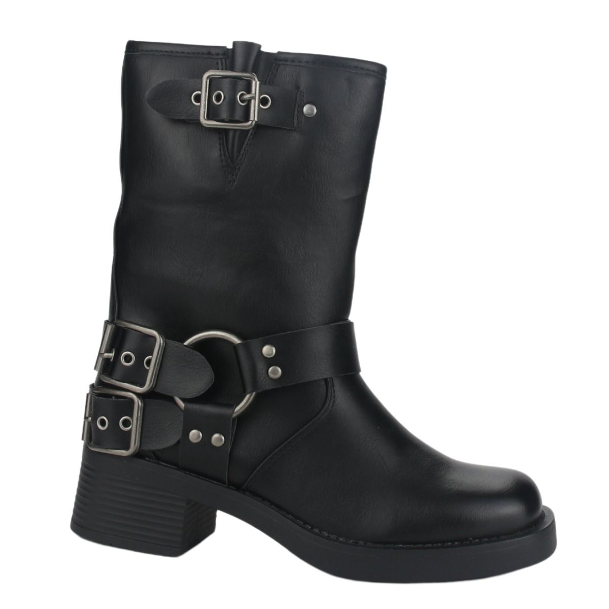 CHALADA - Botin Mujer Negro Casual Chalada Biker-1