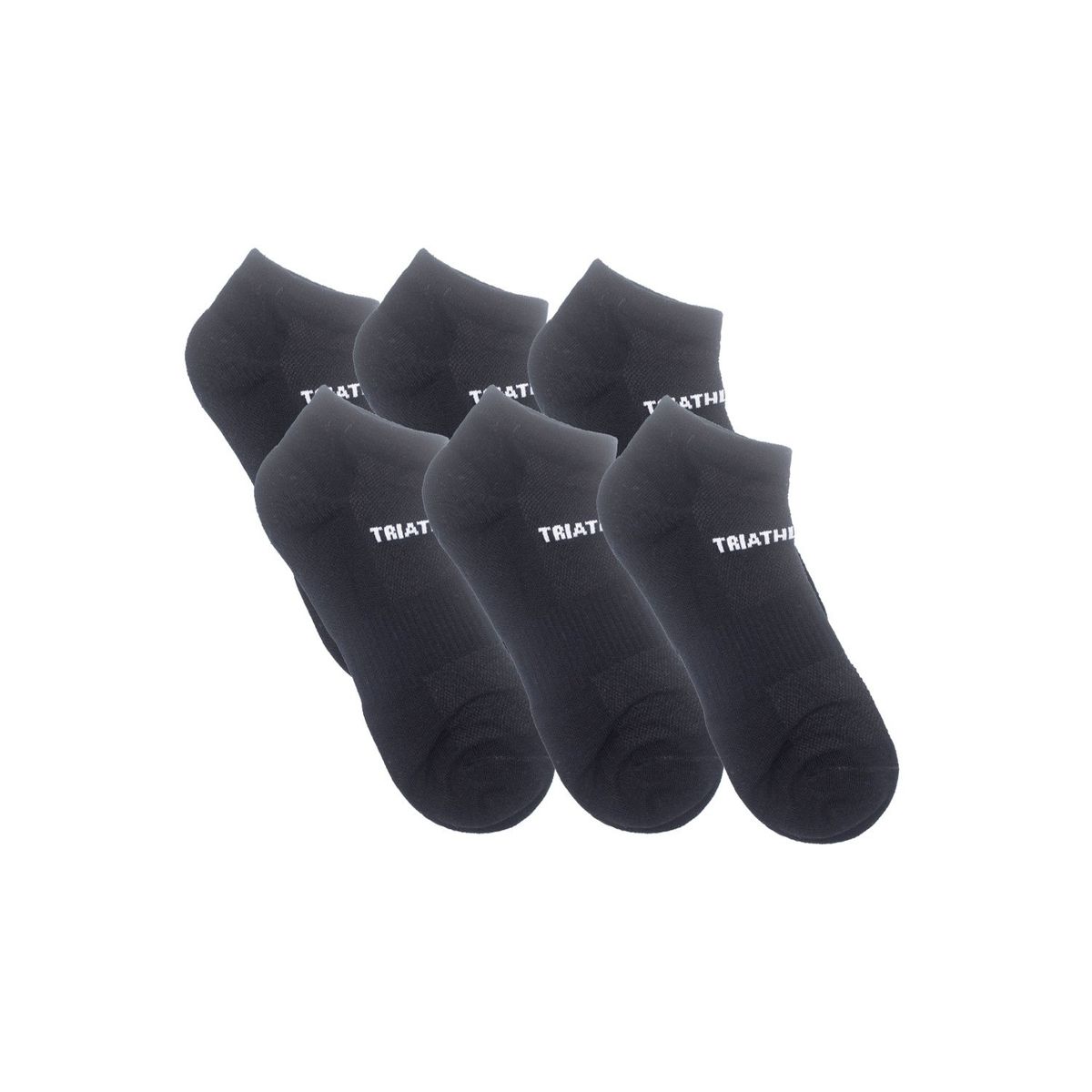 TRIATHLON - Medias Urbano Hombre Triathlon Pack6 Full Negro