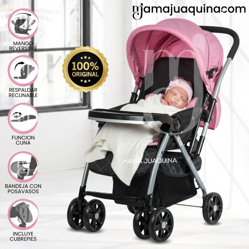 BABY - Coche Cuna de Lujo «VINCENT» Edición Limitada Pink