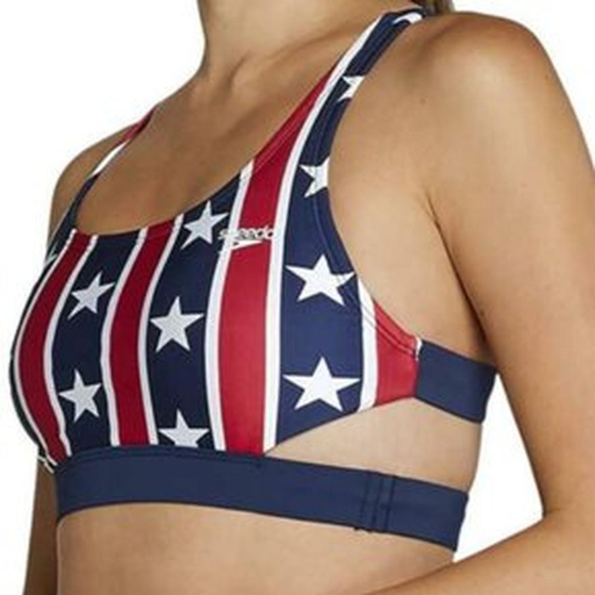 SPEEDO - Top Bikini Deportivo Speedo RojoAzul