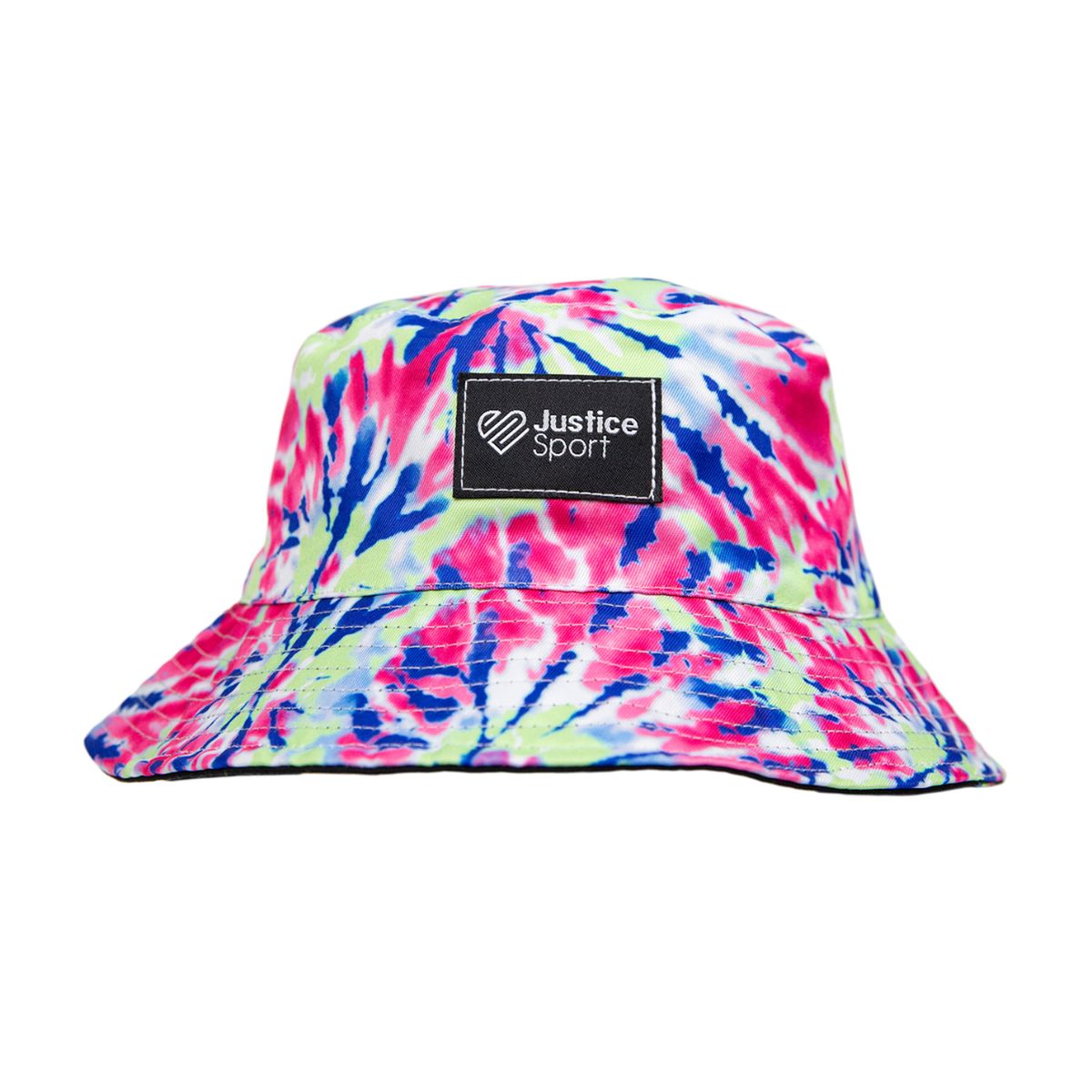 GENERICO - Gorro Bucket Hat Reversible Justice para niñas TieDie - Rosa