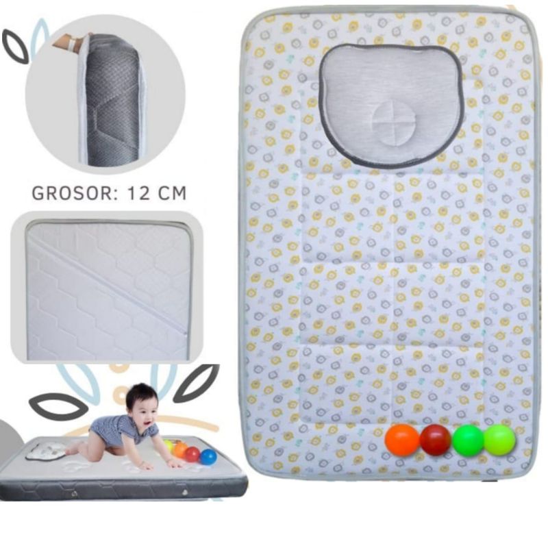 GENERICO - Colchón CIELO de Bebe para Cunas IMPORTADAS PLOMO