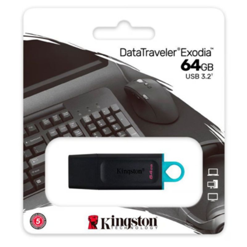 KINGSTON - Memoria flash USB kingston datatraveler EXODIA 64GB usb 3.2