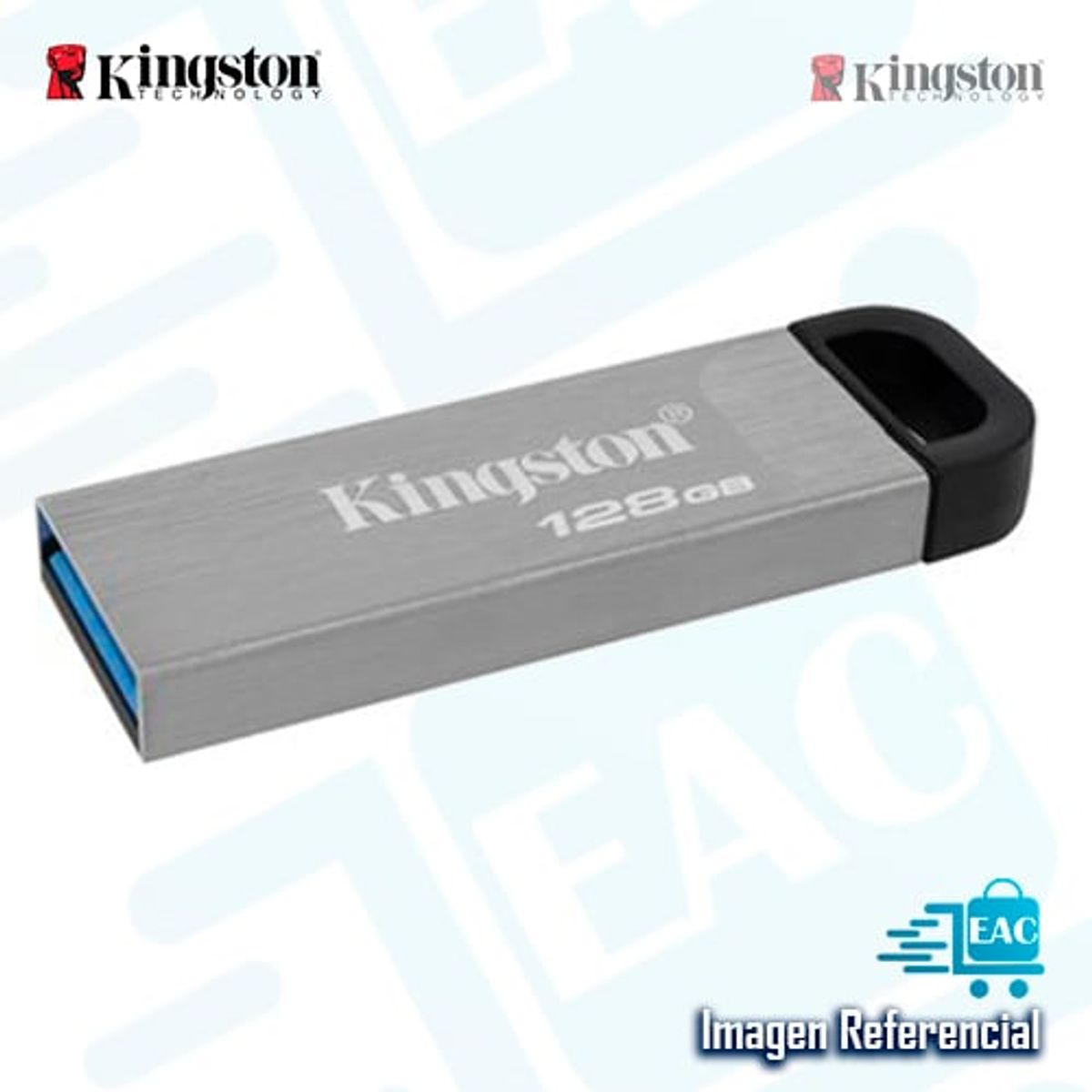 KINGSTON - MEMORIA USB 128GB DTKN 32 PLATEADO KINGSTON PN DTKN128GB