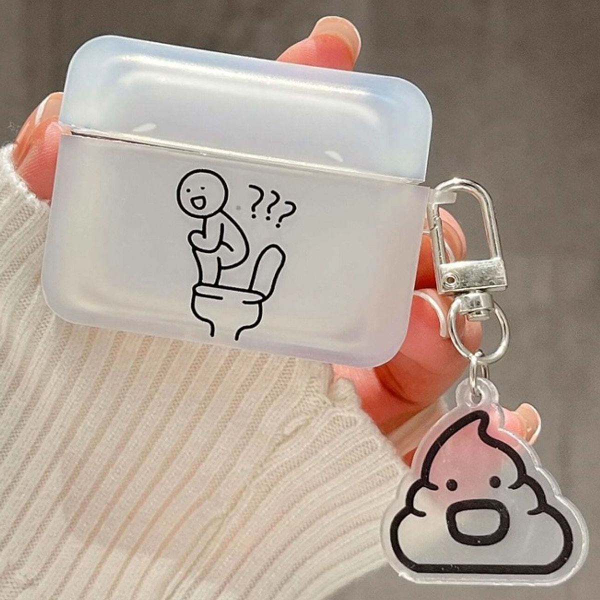 GENERICO - CASE PARA AIRPODS DISEÑO TRANSPARENTE DISEÑO