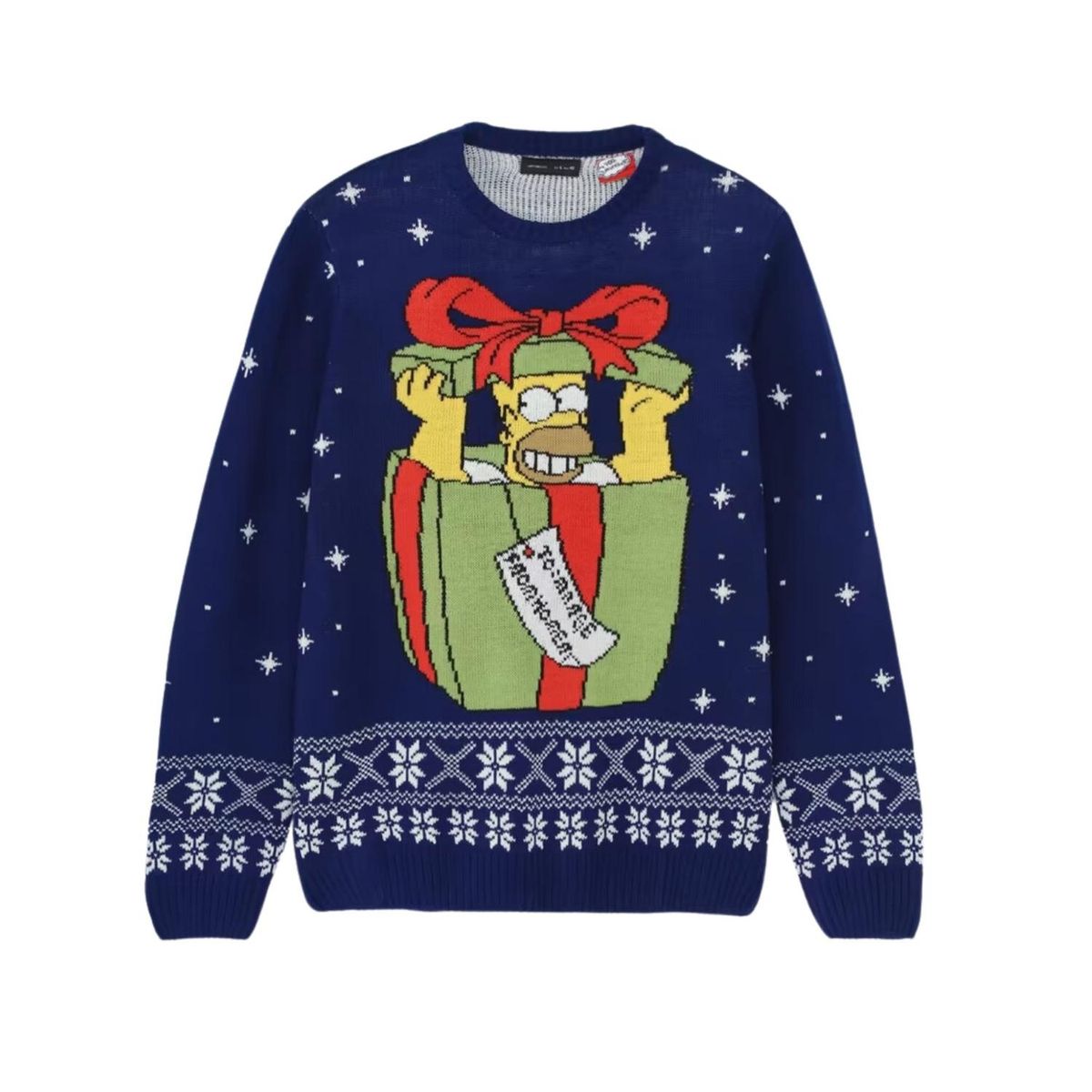 THE SIMPSONS - Jersey Navideño Homero Simpson - Azul