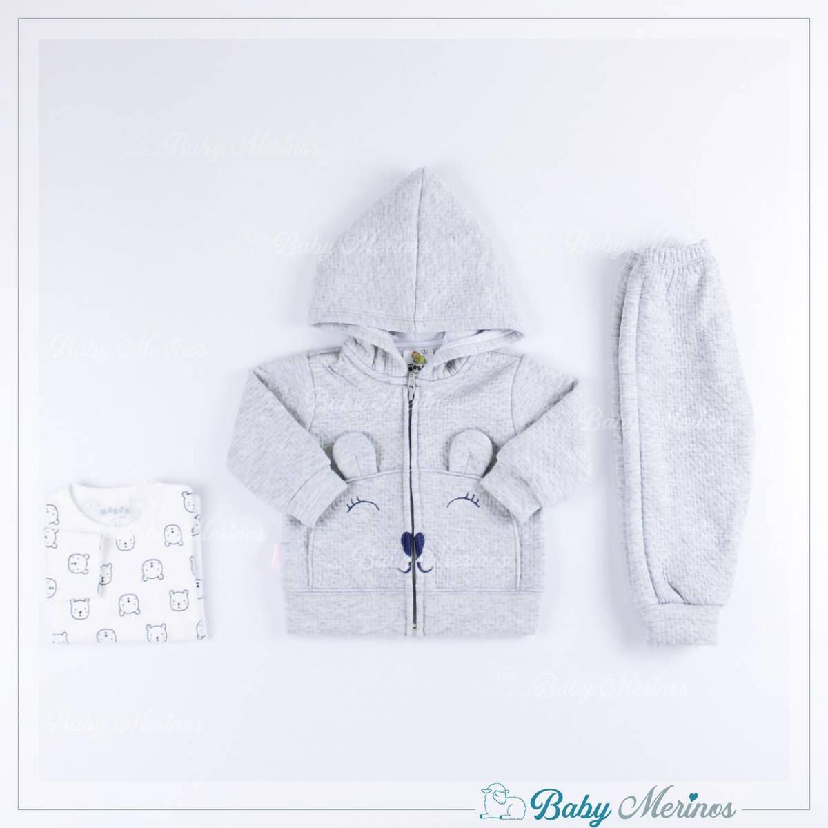 GENERICO - Conjunto Lucile Jacquard Gris