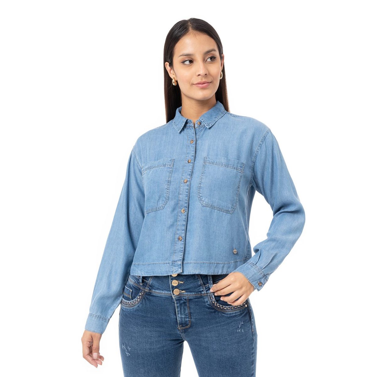 PIONIER - Blusas Denim Mujer Xitell Pionier