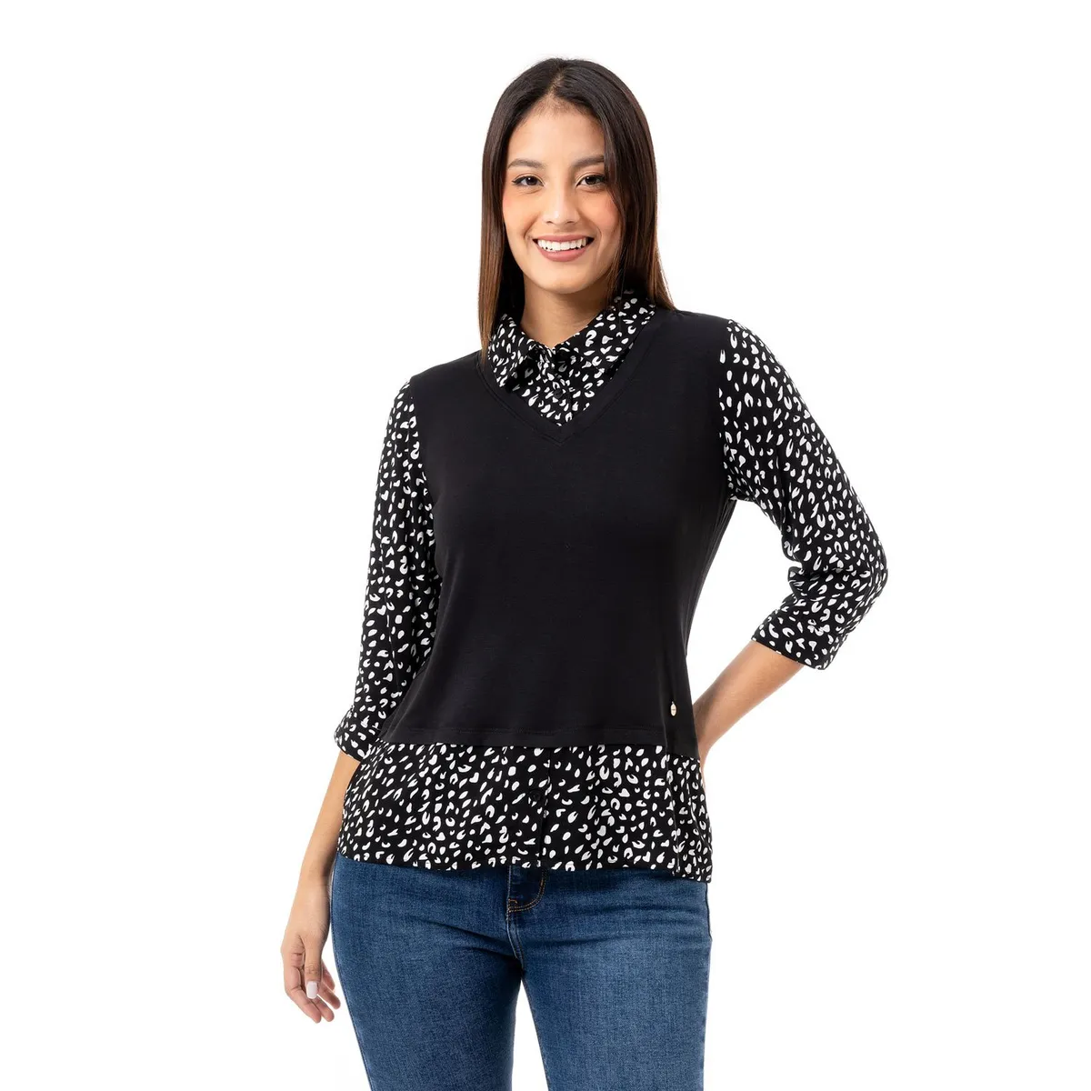 PIONIER - Blusas Jersey Full Lycra Mujer Brisha-S Pionier