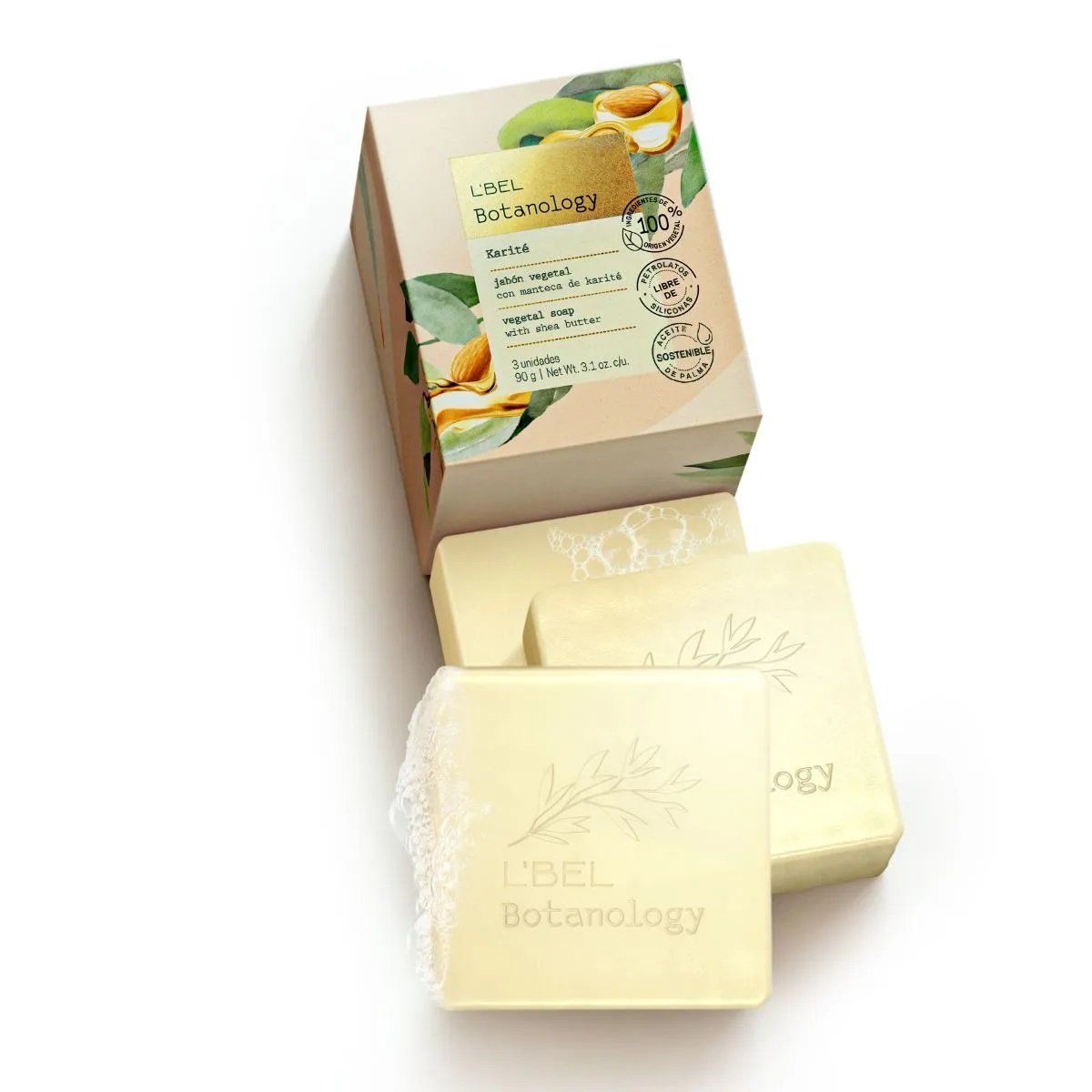 LBEL - Jabones Hidratantes Corporales Botanology Karité 90 gr