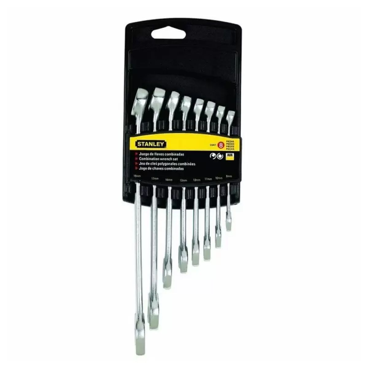 STANLEY - Juego de 8 Llaves Combinadas en Pulgadas Stanley