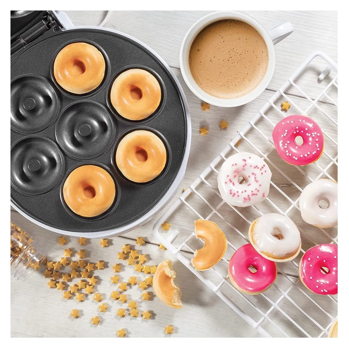 GENERICO - Maquina Mini Donas Antiadherente