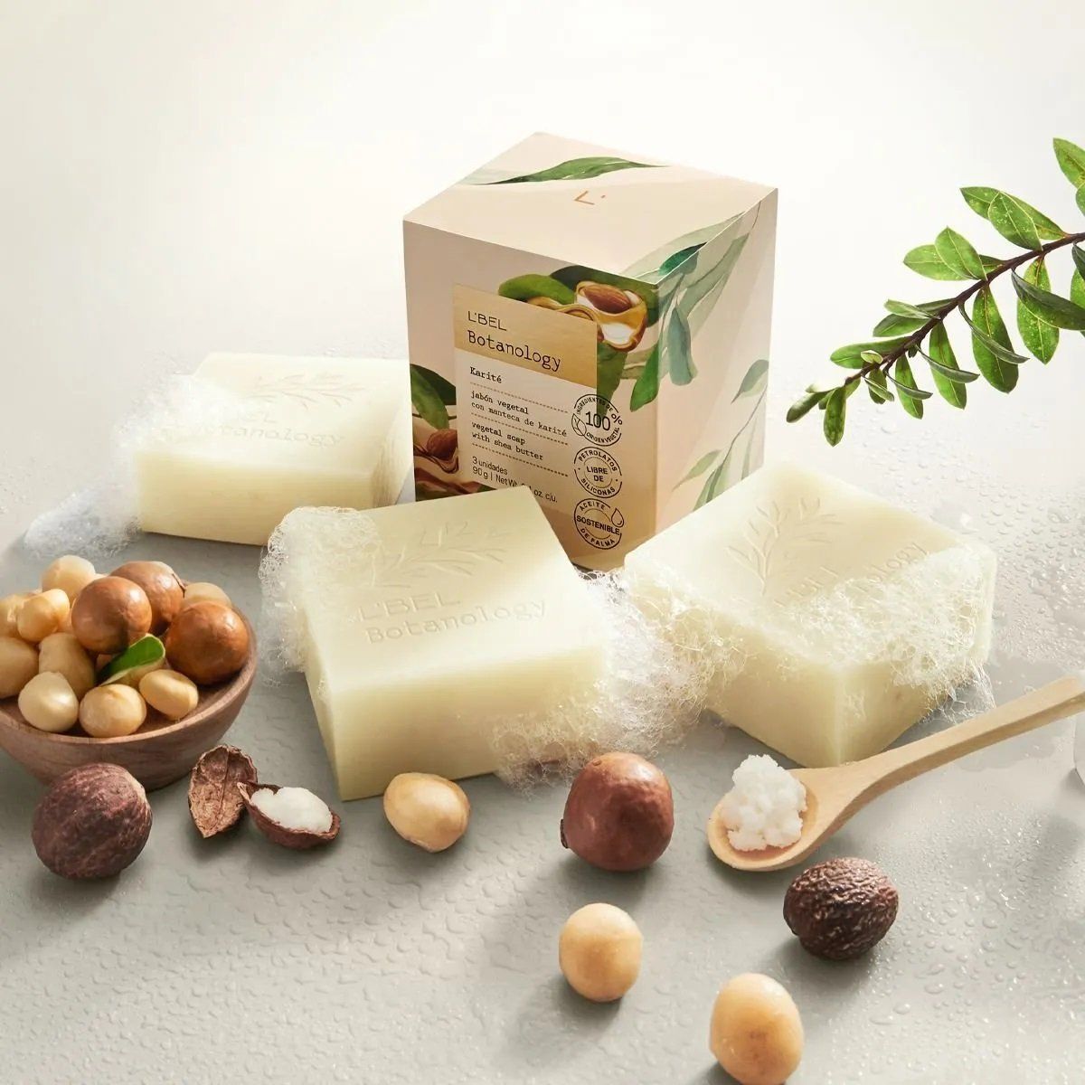 LBEL - Jabones Hidratantes Corporales Botanology Miel 90 gr