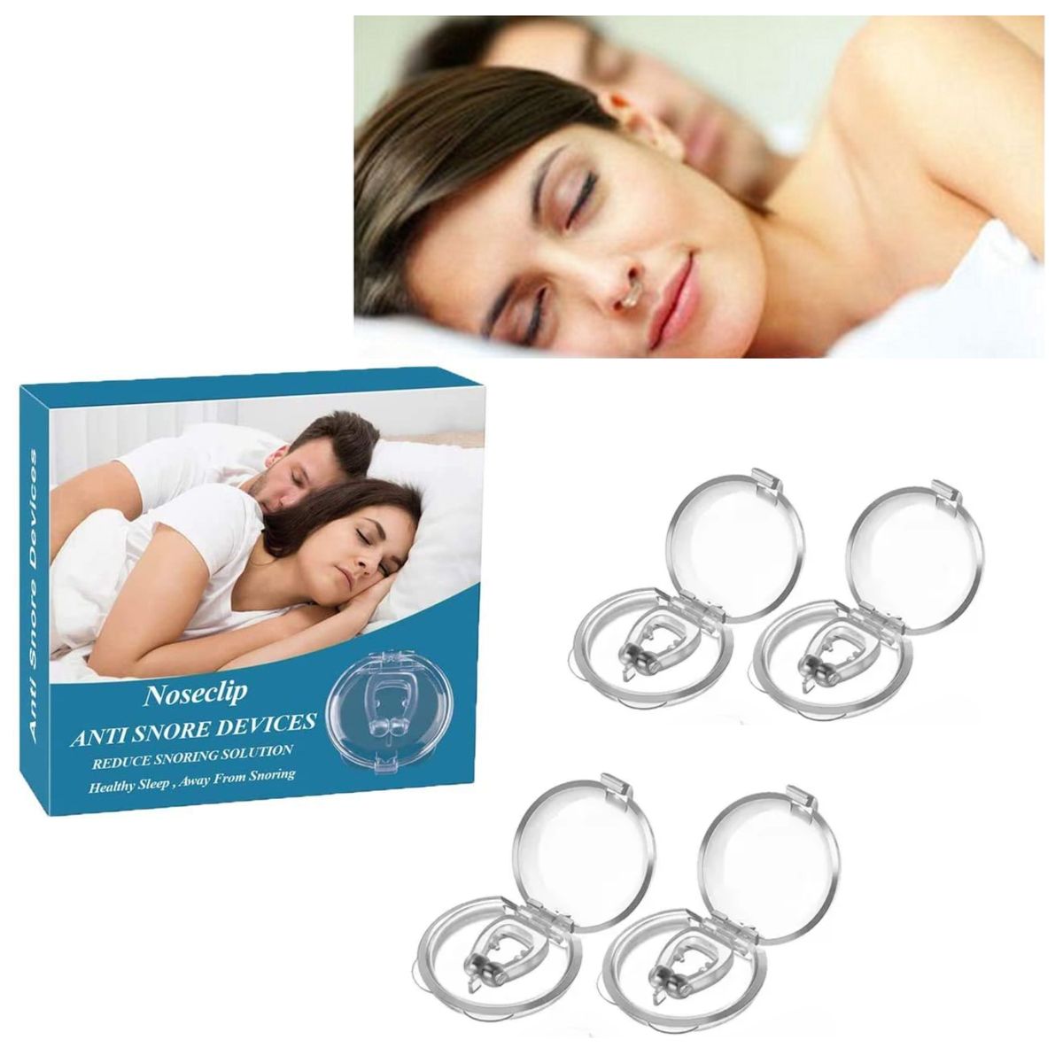 OEM - Clip Antirronquidos Ayuda a Dejar De Roncar - Facilita Respirar